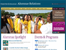 Tablet Screenshot of alumnae.smith.edu