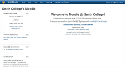 Desktop Screenshot of moodle.smith.edu