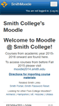 Mobile Screenshot of moodle.smith.edu